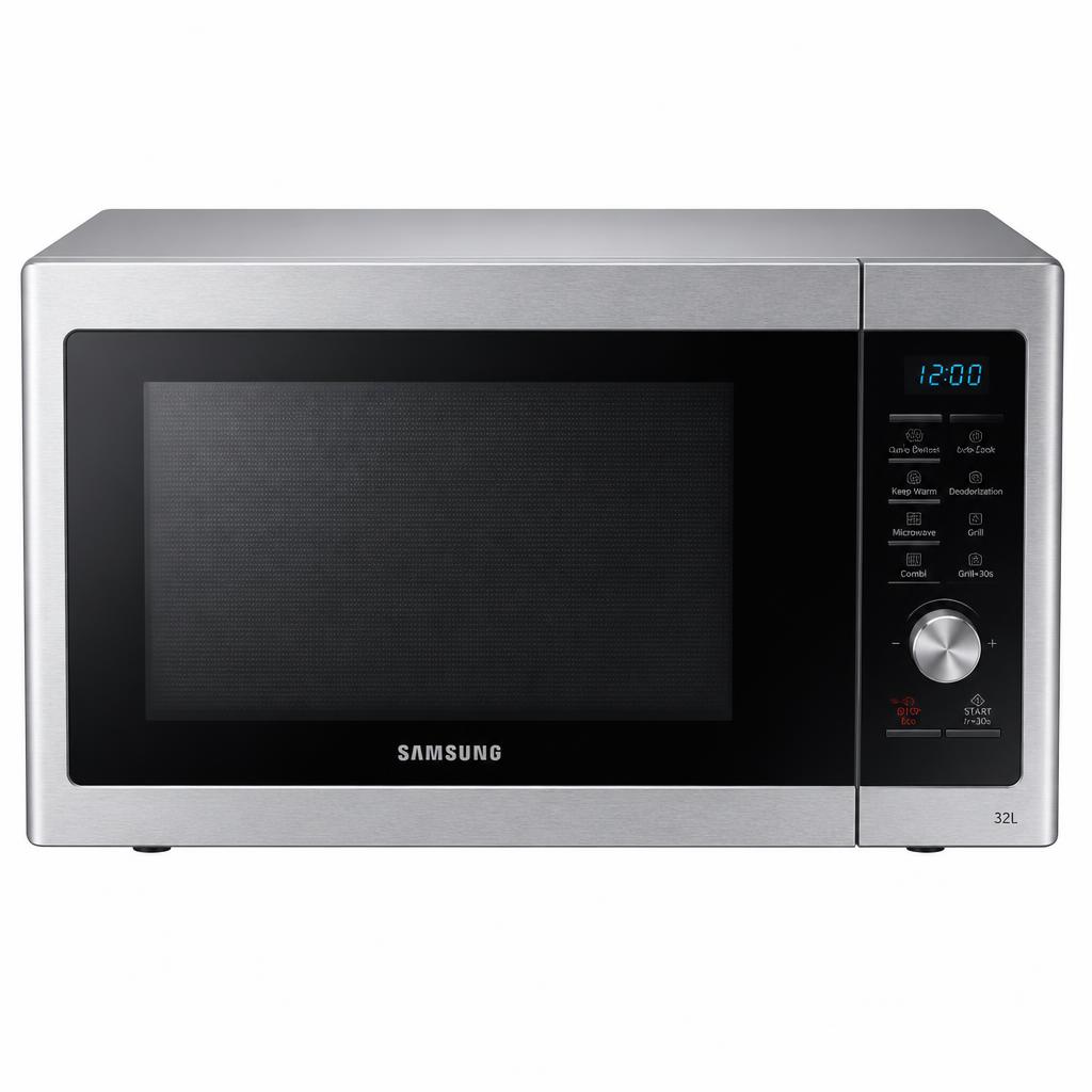 Horno Microondas sin dorador 32 L Acero Inoxidable — imagen oficial de Samsung Perú